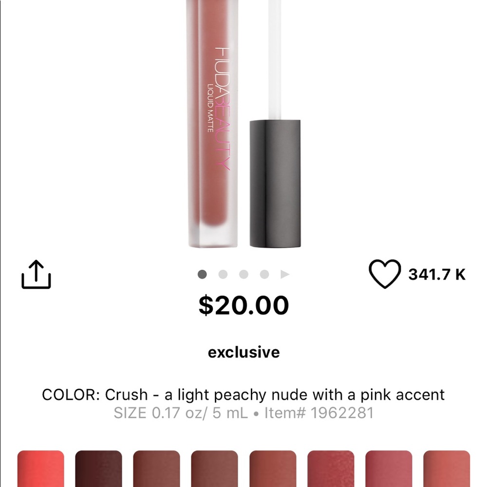 Huda beauty liquid matte lipstick